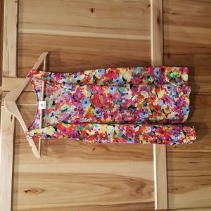 CAbi Womens Luisa Tank Multicolor Floral Print Size Medium, Racerback Style